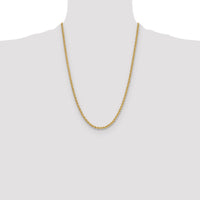 14k 3.8mm Solid Rope Chain