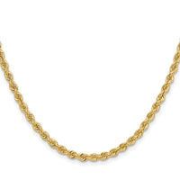 14k 3.8mm Solid Rope Chain