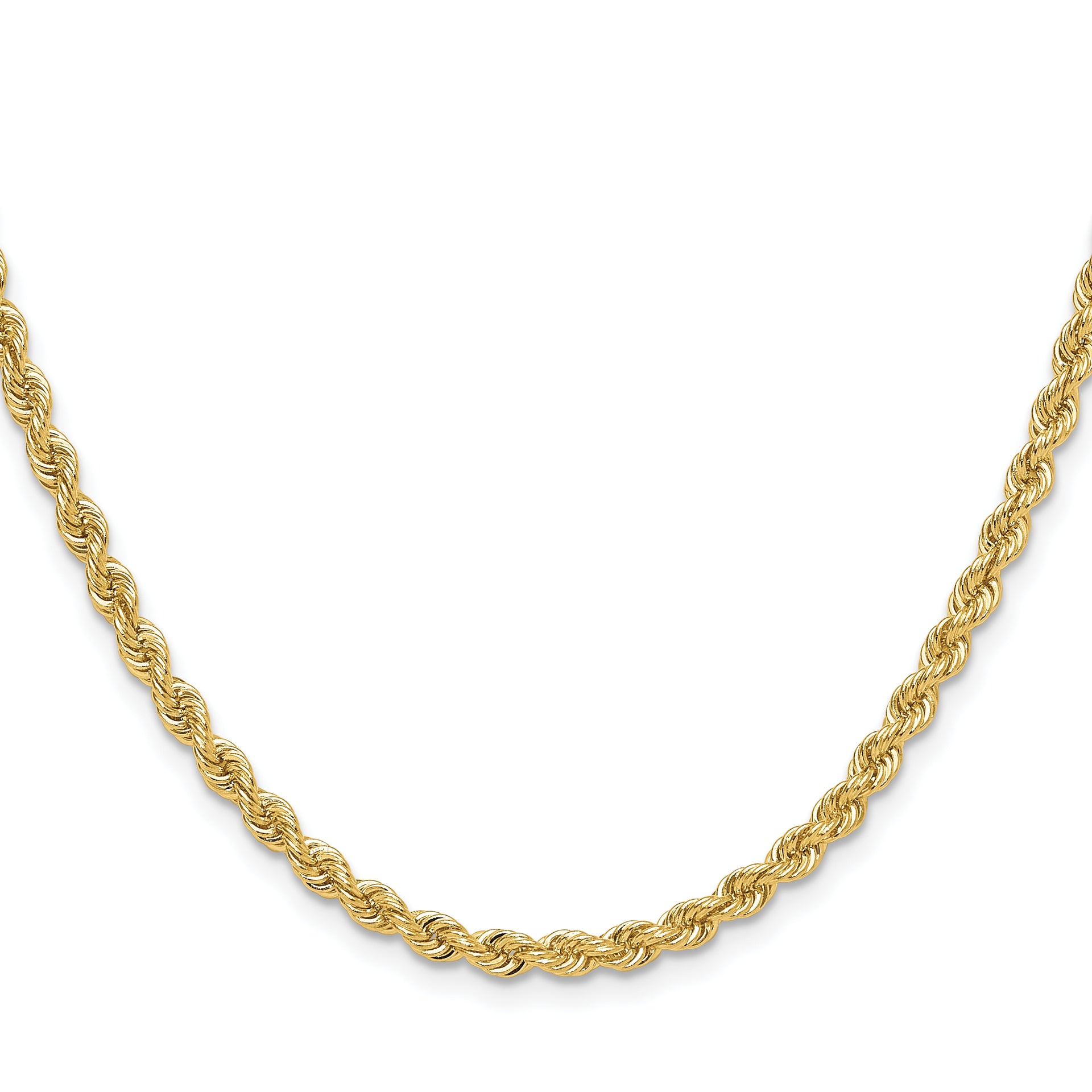 14k 3.8mm Solid Rope Chain