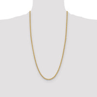 14k 3.8mm Solid Rope Chain