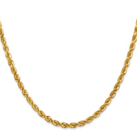 14k 4.0mm Diamond-cut Rope Chain