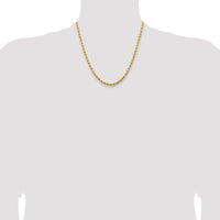 14k 4.25mm Diamond-cut Rope Chain