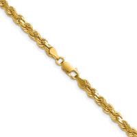 14k 4.25mm Diamond-cut Rope Chain
