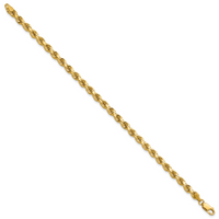 14k 4.25mm Diamond-cut Rope Chain