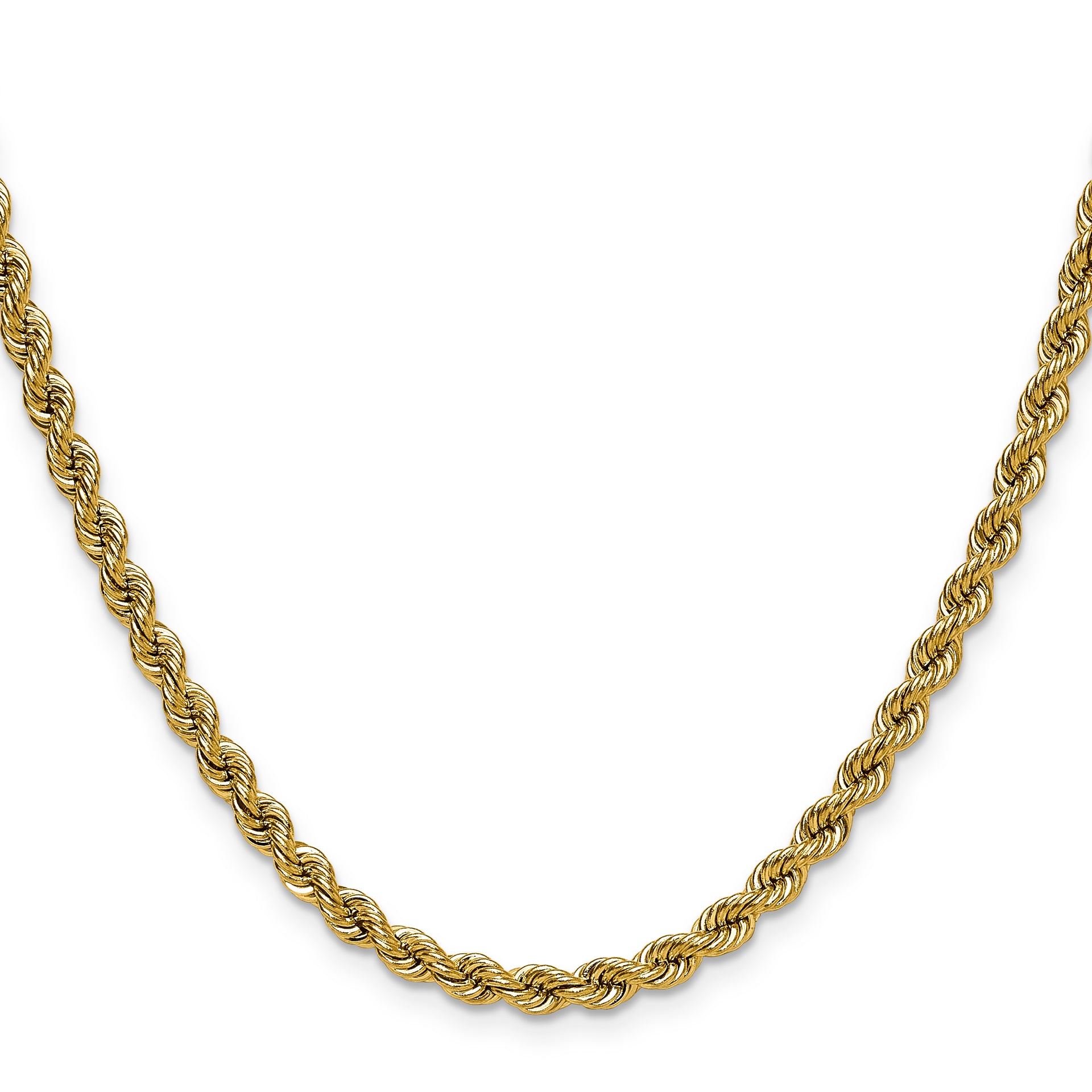 14k 4.2mm Solid Rope Chain