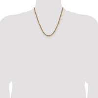 14k 4.2mm Solid Rope Chain