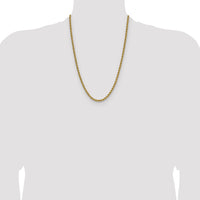 14k 4.2mm Solid Rope Chain