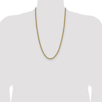 14k 4.2mm Solid Rope Chain