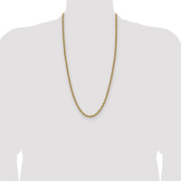 14k 4.2mm Solid Rope Chain