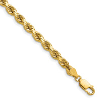 14k 4.5mm Diamond-cut Rope Chain