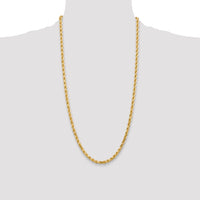 14k 4.5mm Diamond-cut Rope Chain