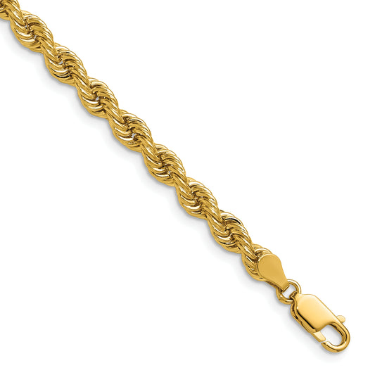 14k 5.0mm Solid Rope Chain