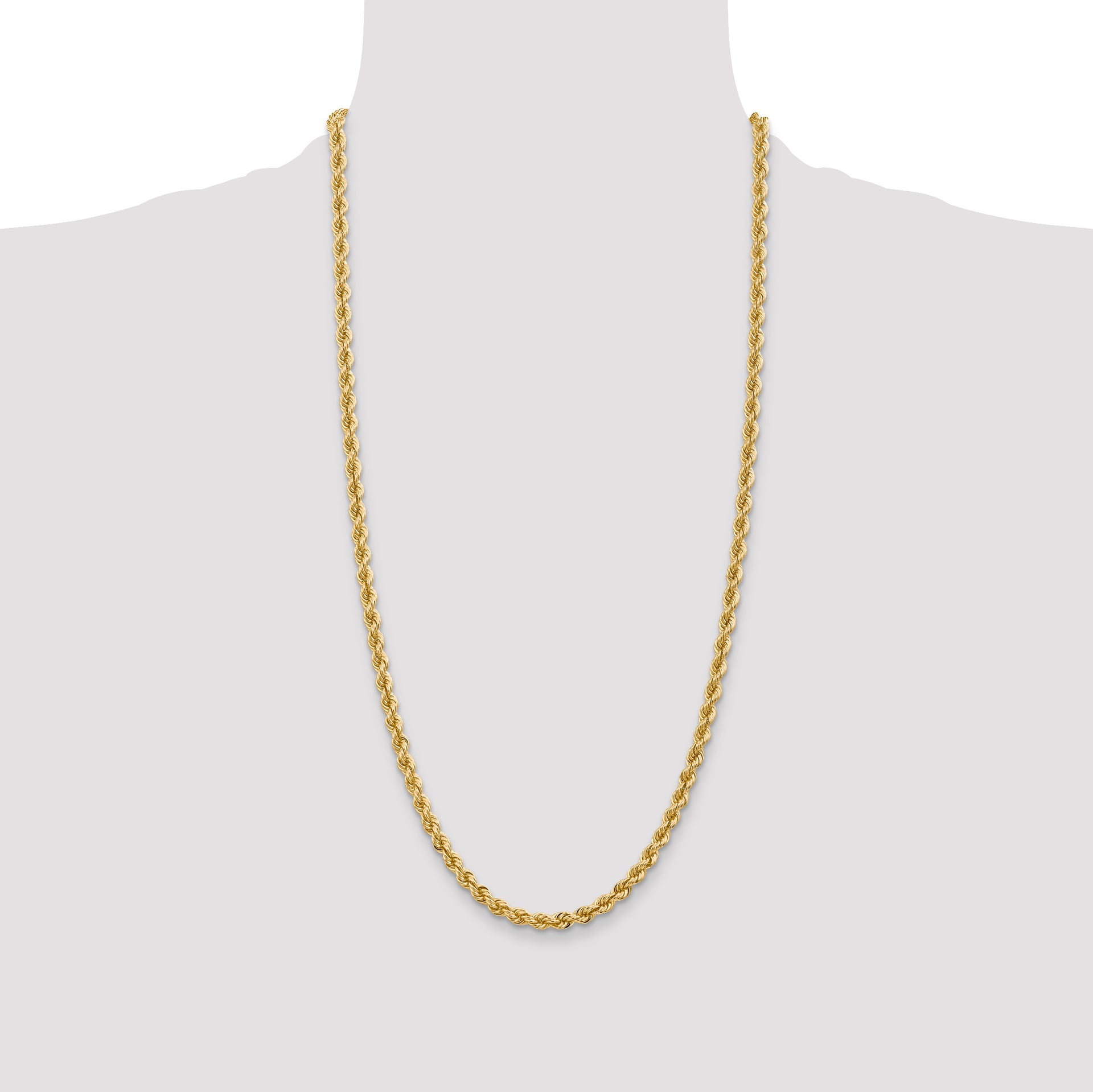 14k 5.0mm Solid Rope Chain