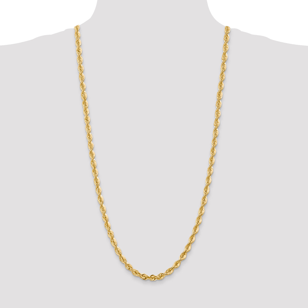 14k 6.0mm Solid Rope Chain
