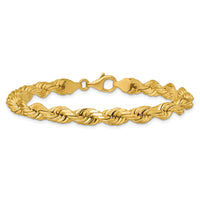 14k 6.5mm D/C Rope Fancy Lobster Clasp Chain