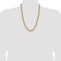 14k 7.5mm Solid Rope Chain