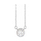 French-Set Halo-Style Necklace or Center