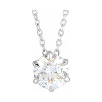 Solitaire Necklace or Slide Pendant