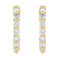 Accented Hoop Earrings