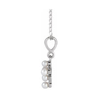 Pearl Youth Cross Necklace or Pendant