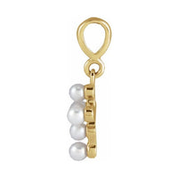 Pearl Youth Cross Necklace or Pendant