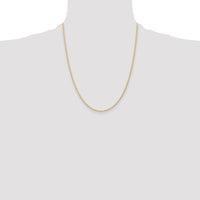 14K 1.35mm Carded Cable Rope Chain