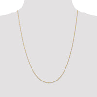 14k 1mm Carded Singapore Chain