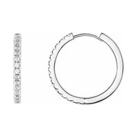 Lab-Grown Diamond Hoop Earrings