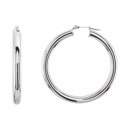 Tube Hoop Earrings