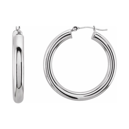 Tube Hoop Earrings