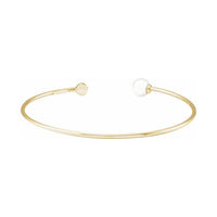 Accented Pearl Cuff Bracelet