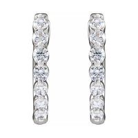 Lab-Grown Diamond Hoop Earrings