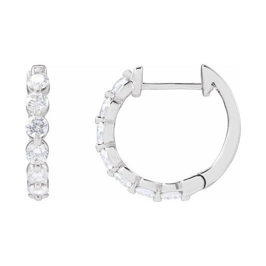 Lab-Grown Diamond Hoop Earrings