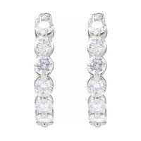 Lab-Grown Diamond Hoop Earrings