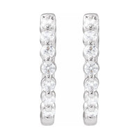 Lab-Grown Diamond Hoop Earrings