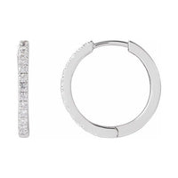 Lab-Grown Diamond Hoop Earrings