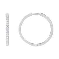 Lab-Grown Diamond Hoop Earrings