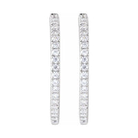 Lab-Grown Diamond Hoop Earrings