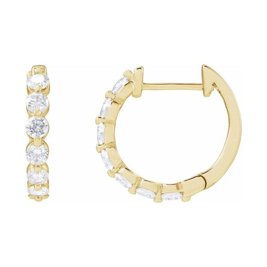 Lab-Grown Diamond Hoop Earrings