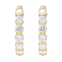Lab-Grown Diamond Hoop Earrings