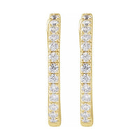 Lab-Grown Diamond Hoop Earrings