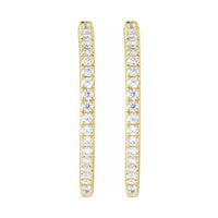 Lab-Grown Diamond Hoop Earrings