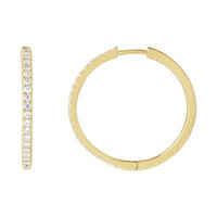 Lab-Grown Diamond Hoop Earrings