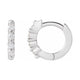 Accented Hinged Hoop Earrings