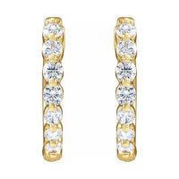 Lab-Grown Diamond Hoop Earrings