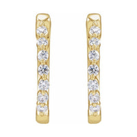 Lab-Grown Diamond Hoop Earrings