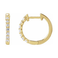 Lab-Grown Diamond Hoop Earrings