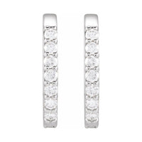 Accented Elongated Hoop Earring