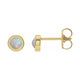 Round Bezel-Set Rose-Cut Stud Earrings