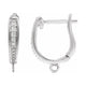 Accented Hinged Hoop Earring Top